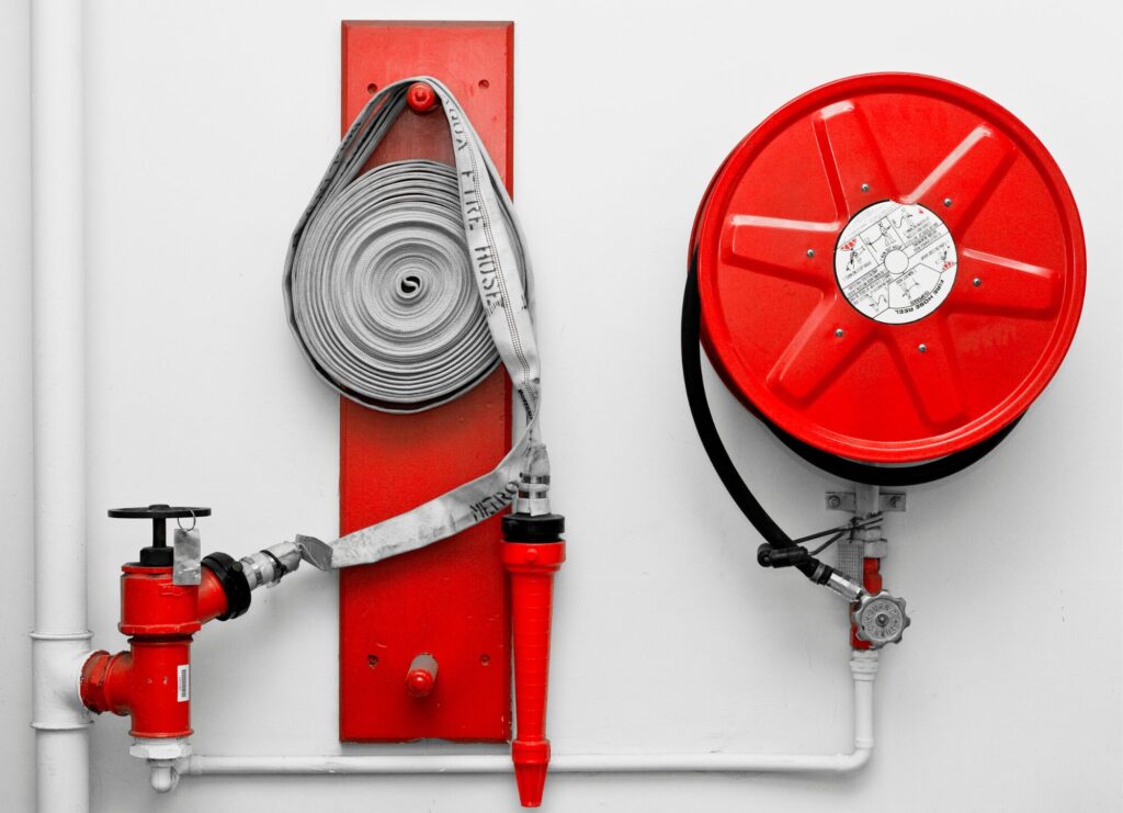 Fire extinguisher pipes and hoses, RTek Fire Solutions.