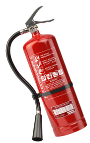 Fire extinguisher used by RTek Fire Solutions.